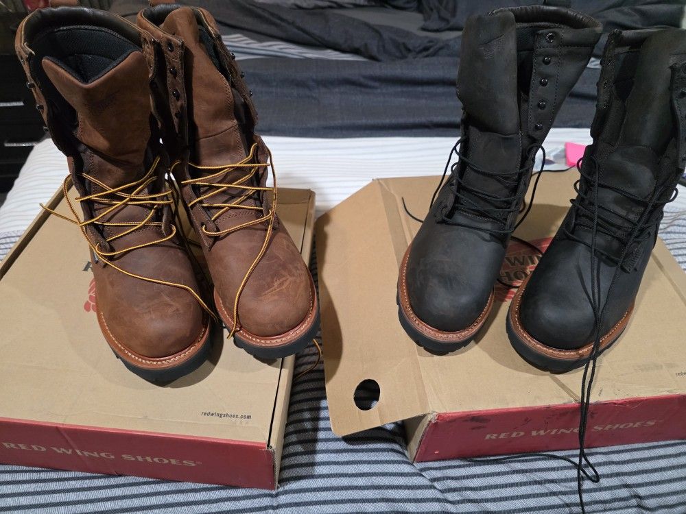 2 Red Wing Work Boots
