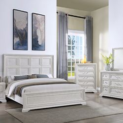 Brand New Elegant Paneled Queen Size Alexandra Bed 