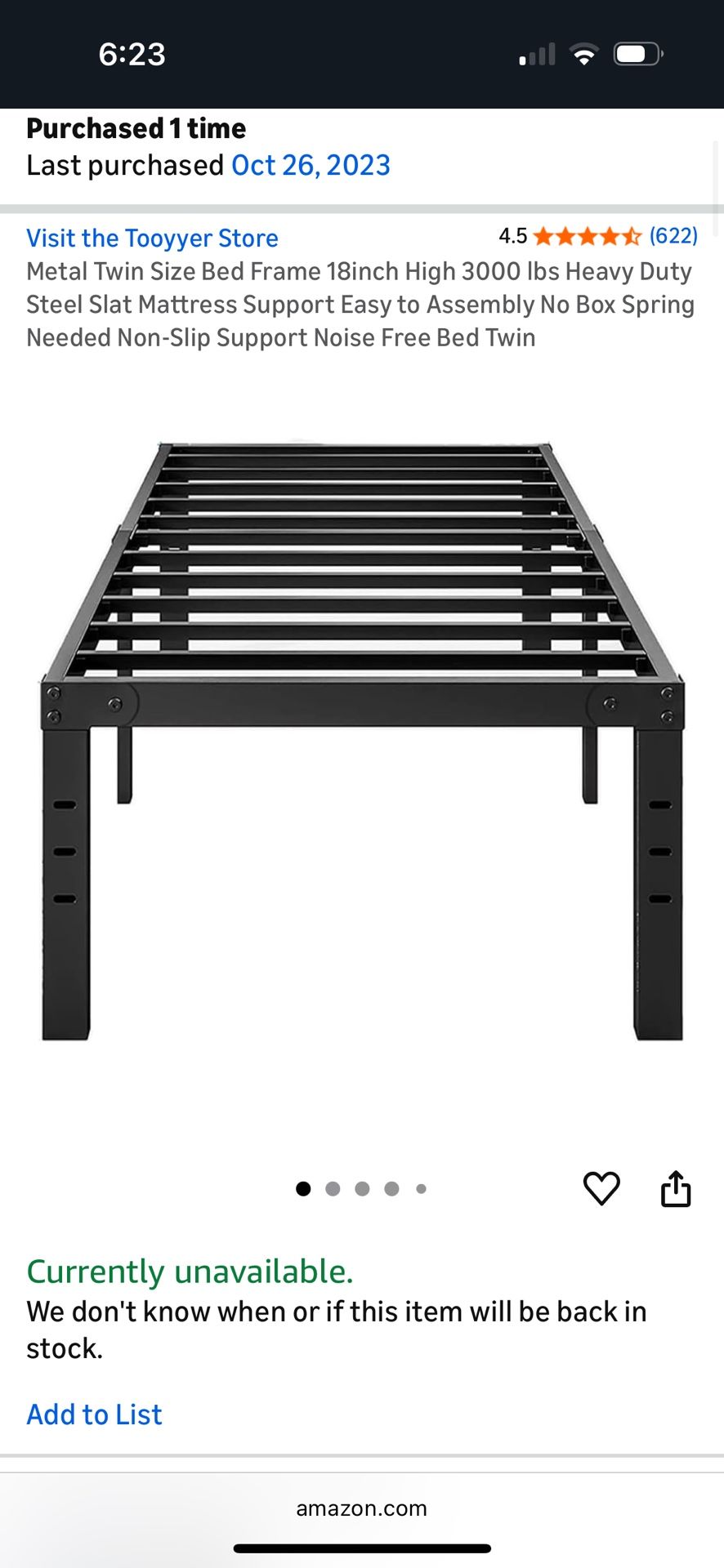 Metal Twin Bed Frame
