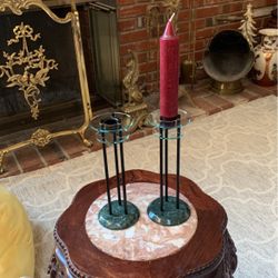 2 Milano Series Candle Holders - Vintage