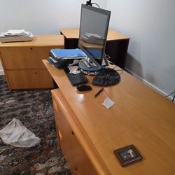 Oak And Cherry Custom Office Furniture