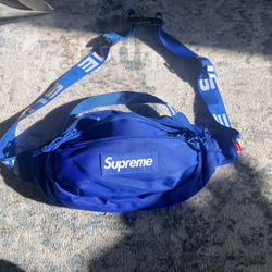 ss18 supreme royal blue waist bag