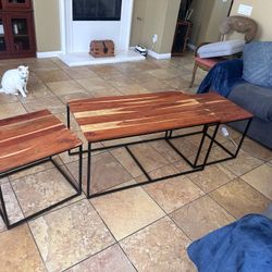 3 Piece Nesting Coffee Tables 