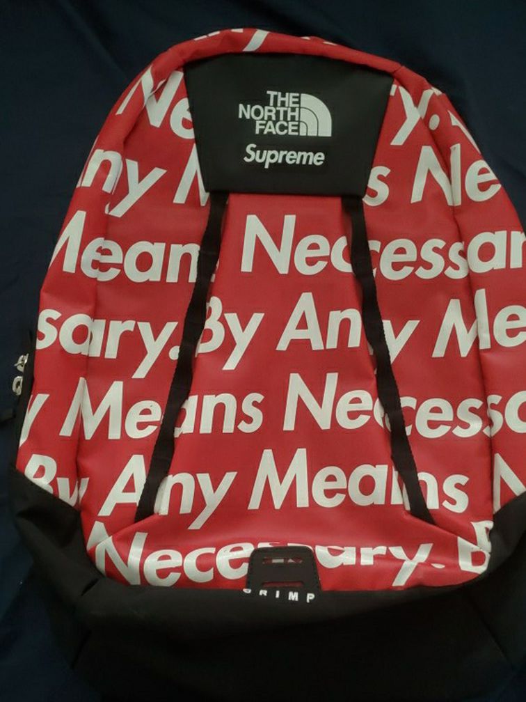 Supreme X TNF "By Any Means" Base Crimp Backpack