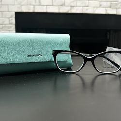 Tiffany & Co. TF2194 8055 Black Blue Women Square Demo Lens Eyeglasses Frame 52-16