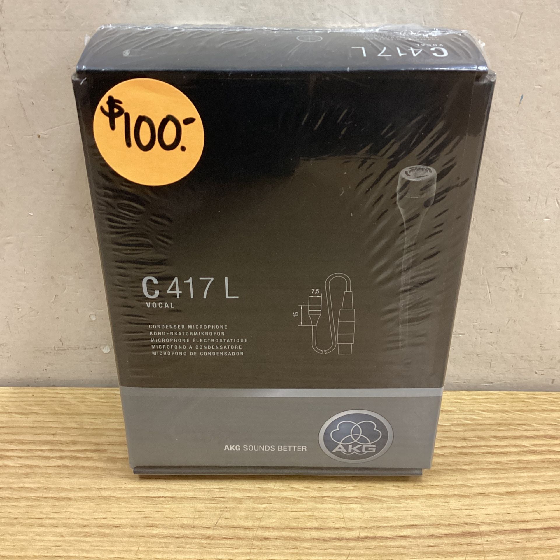 AMG C 417 L VOCCAL CONDENSER MICROPHONE. Musical instruments