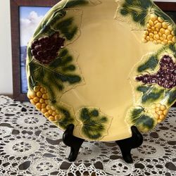 Vintage Majolica Italian Art PotterySculptured Bowl