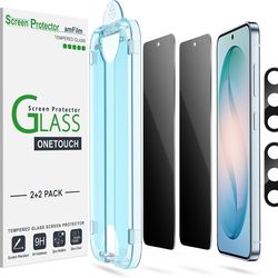 Samsung S26 Privacy Glass Screen Protector, Camera Guard 2+2 pack