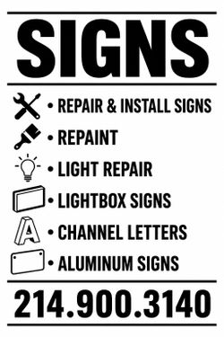 Sign Installation and Repair