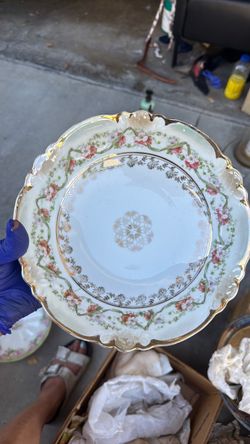 Antique Porcelain bowl  with Gold Trim
