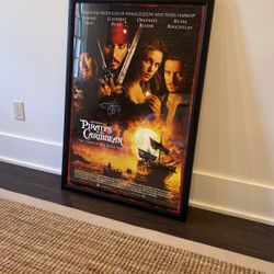 Signed and Framed Movie Poster 