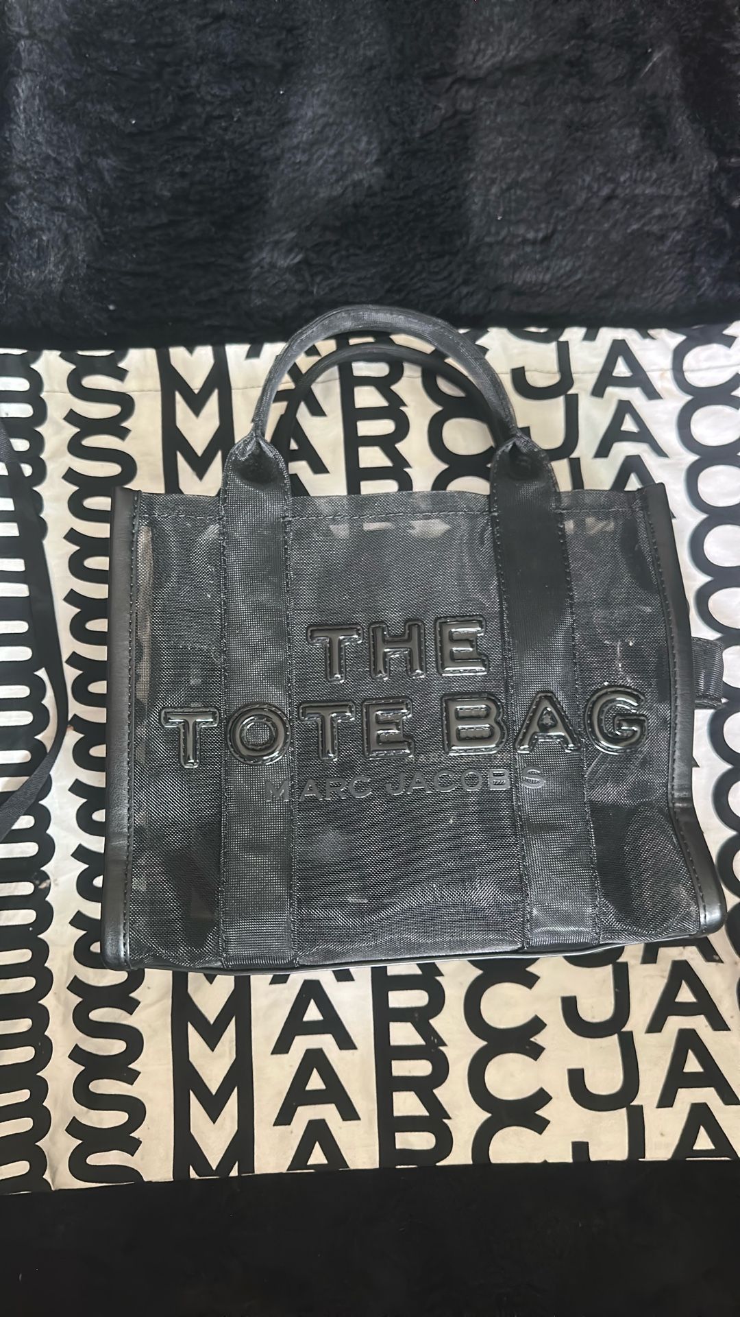 Authentic Marc Jacobs Black Mesh Tote Bag