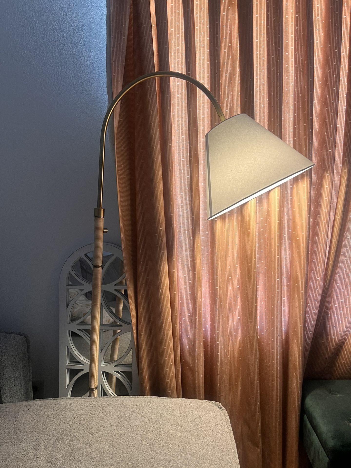 Target Studio McGee Rattan Arc Floor Lamp