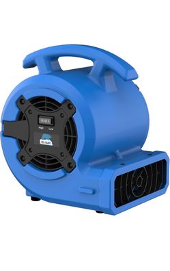 B-Air VP Series 1/8 HP Air Mover Commercial Floor Fan, 2 Speeds, 3 Drying Angles, 1.3 Amp Draw, for Water Damage Restoration, Carpet Drying, Air Circu