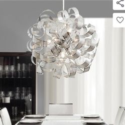 Chandeleir and matching  flush mount light