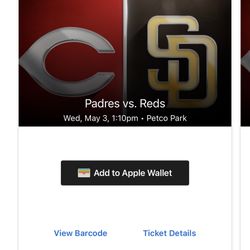 Padres Tickets Today Wednesday May 3 