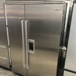 Sub Zero 48” Stainless Steel Built In Side By Side Refrigerator 