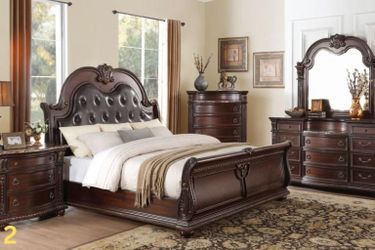 Grand traditional bedroom set featuring inspired craftsmanship & modern durability starting from $1499.00