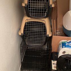 Pet Carrier And Wire Crate