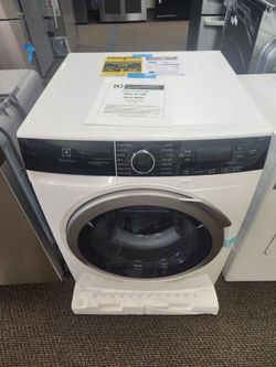 24 in 2.4 cu. ft. Compact Stackable Front Load Washer in White with LuxCare Wash and Steam Refresh, ENERGY STAR