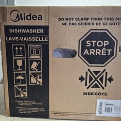 Midea 17" Portable Countertop Dishwasher with 5L Built-In Water Tank MDC17P0ABB NEW