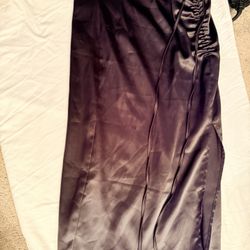 Mid-Long Silk Skirt 