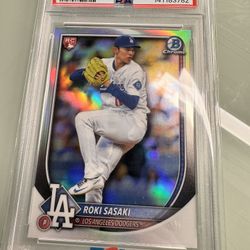 Roki Sasaki Bowman Chrome PSA 10 Red Rc Color 