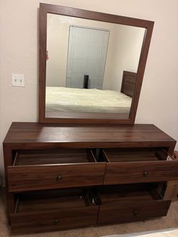 Dark Oak Full Bed Set