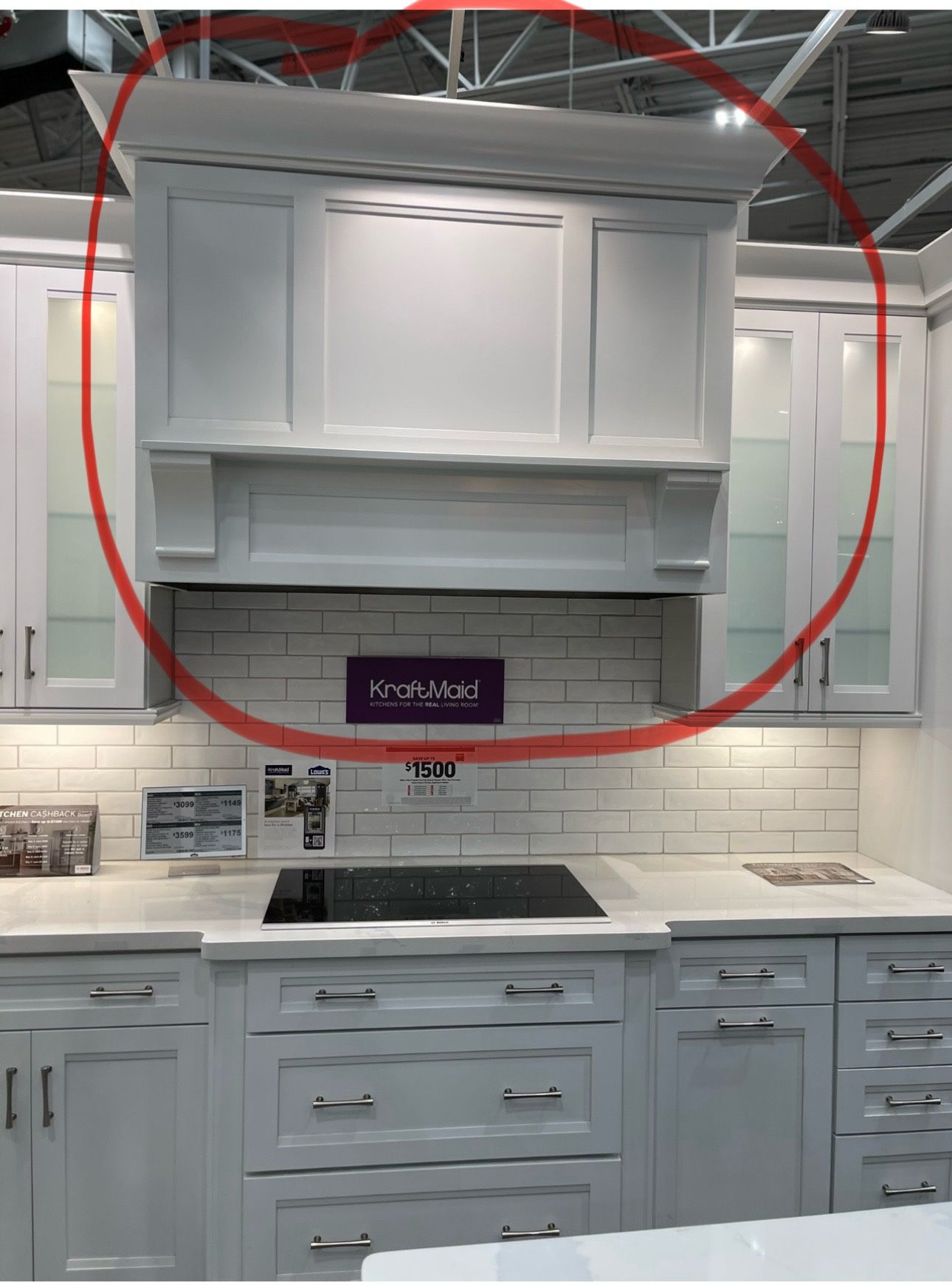 Over The Range Hood - White kraftmaid