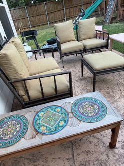Outdoor Patio Furniture Set with Cushions