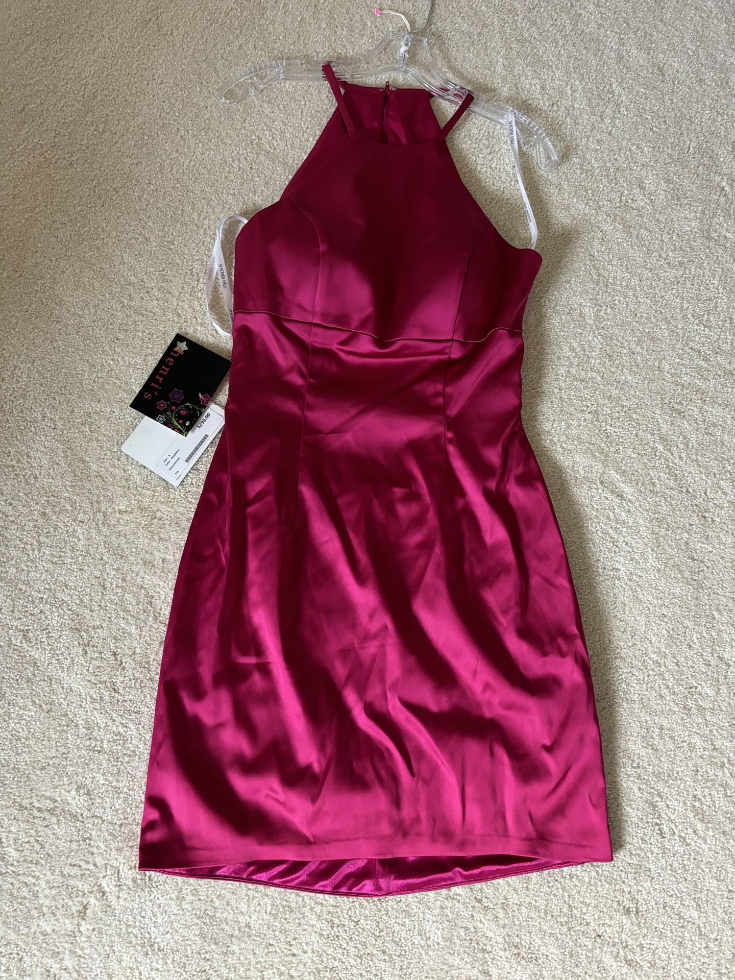 sherri hill Raspberry cocktail dress Size 8