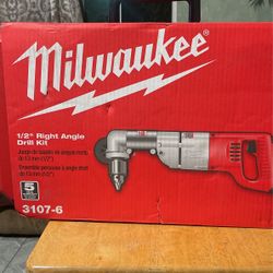 Milwaukee 7 Amp Corded 1/2 in. Corded Right-Angle Drill Kit with Hard Case