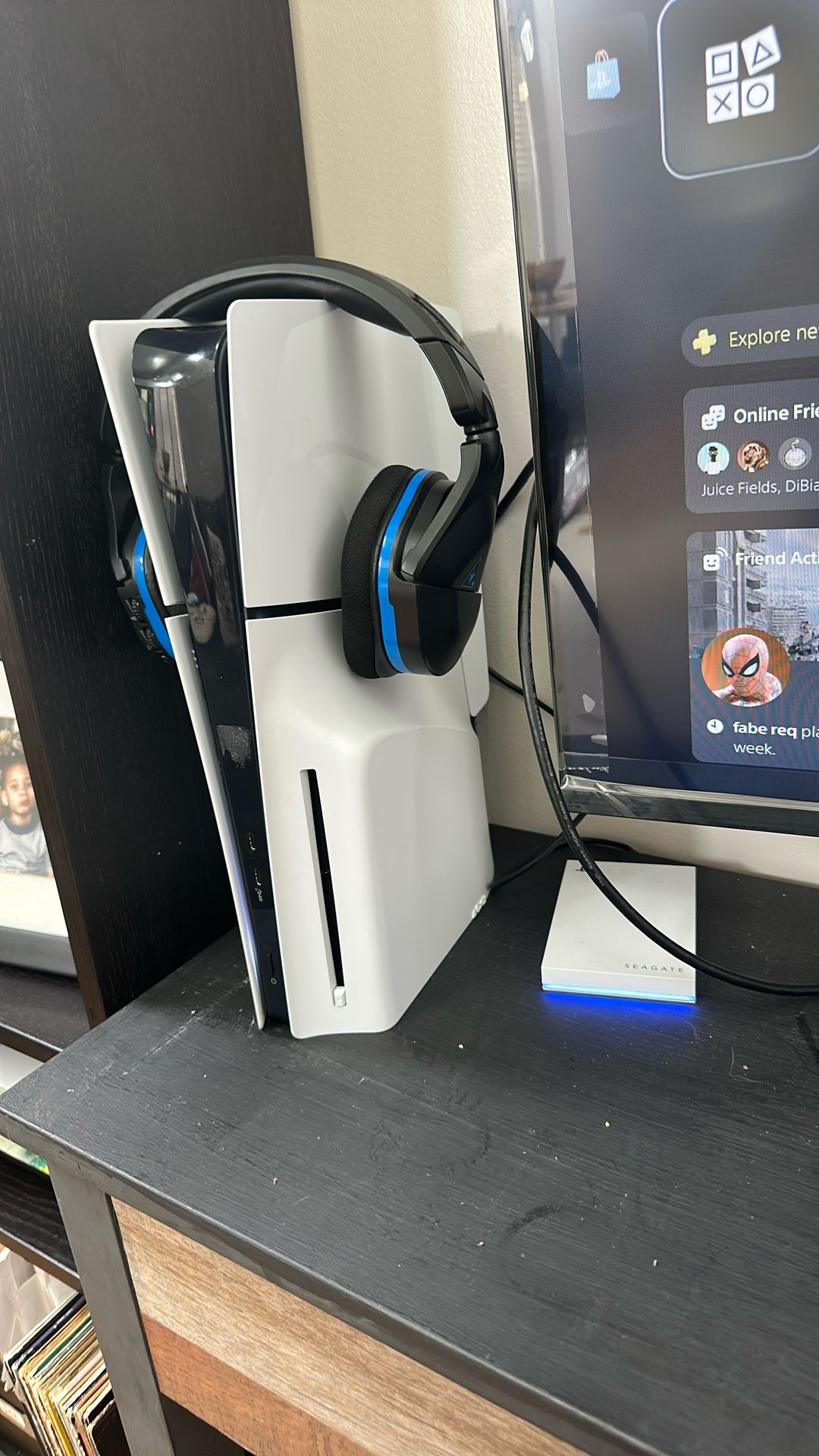 PS5 Slim Bundle w/ Monitor/Headset/Charging Dock