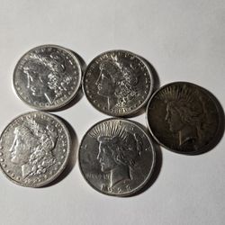 Morgan & Peace Silver Dollars 