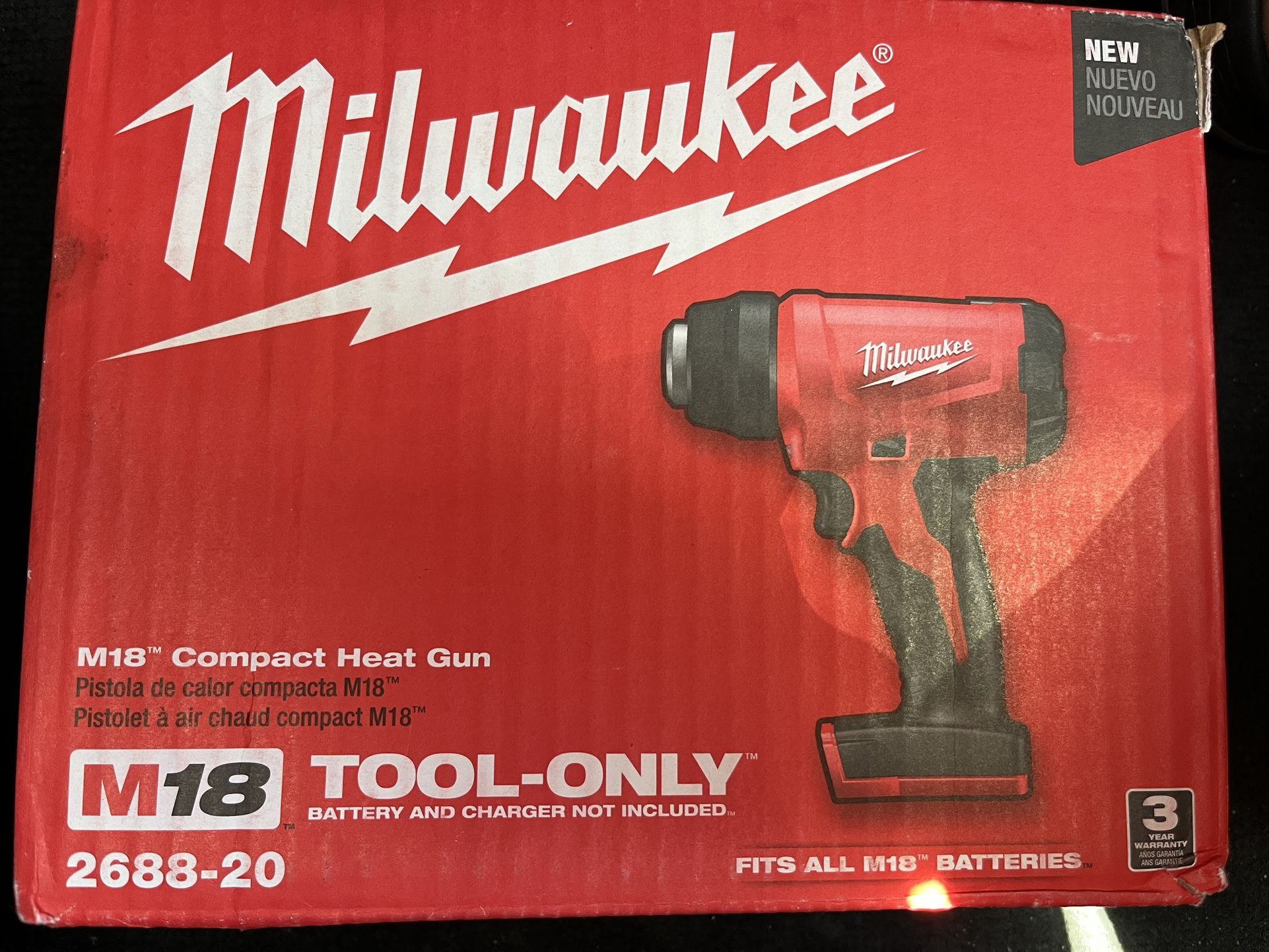 Milwaukee M18 Heat Gun New!$80