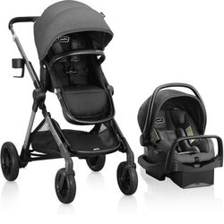Evenflo Pivot Xpand Modular Travel System with LiteMax Infant Car Seat

