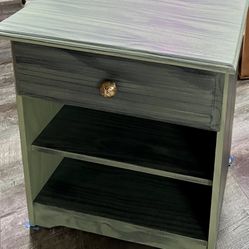 Refurbished- Sideboard-Bookshelf-Nightstand-One Drawer-Two Shelves