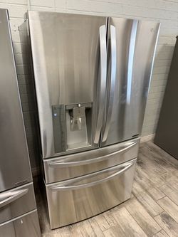 LG Stainless Steel counter depth French door refrigerator with warranty