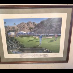 Graeme Baxter Bob Hope Classic Signed Print
