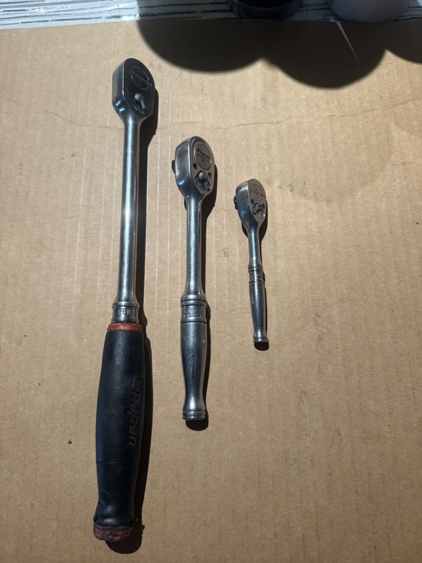 Snapon 3/8” and 1/4” drive ratchets see description for details and price Snapon 1/4” (TM830) $60 Snapon 3/8” (F730) $60 Snapon 3/8” (FHL80) $100