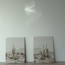 A Set Of Two Custom Made Canvas Paintings