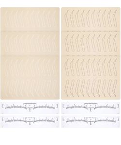 5 Sheets Tattoo Practice Skins Microblading Eyebrow Practice Skins No Ink Fake Skin 