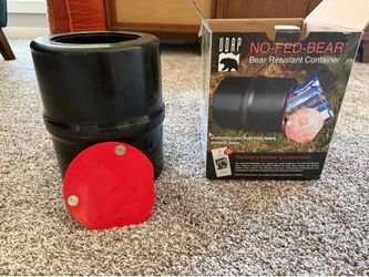 Bear canister, no-fed-bear, bear resistant container