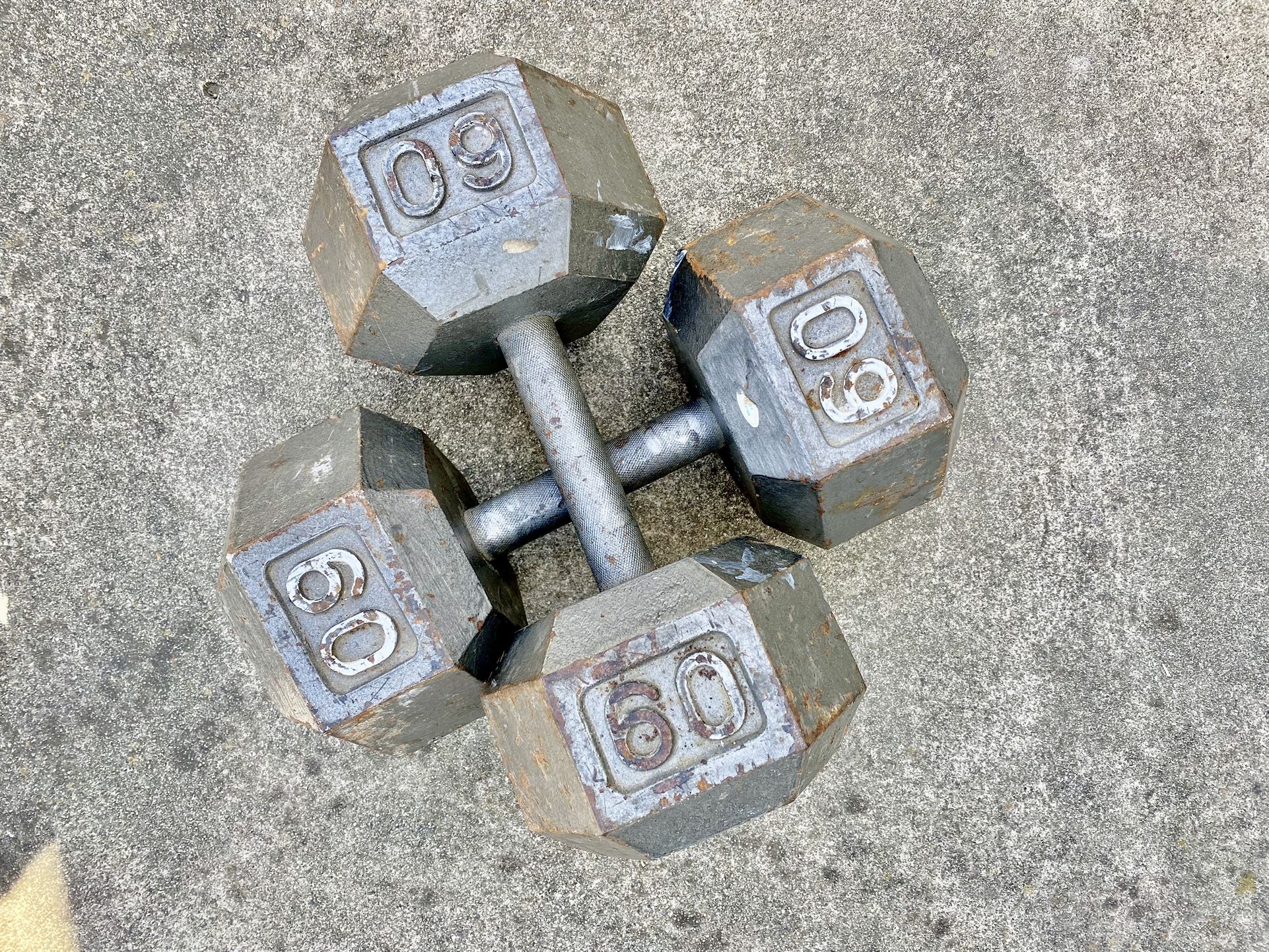 60 Lbs dumbells