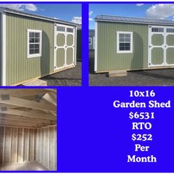 10x16 Garden Shed 