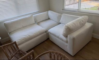 White Modular Sectional Sofa