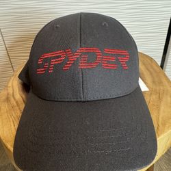 Spyder Gray Red Snapback Adjustable Men's Hat