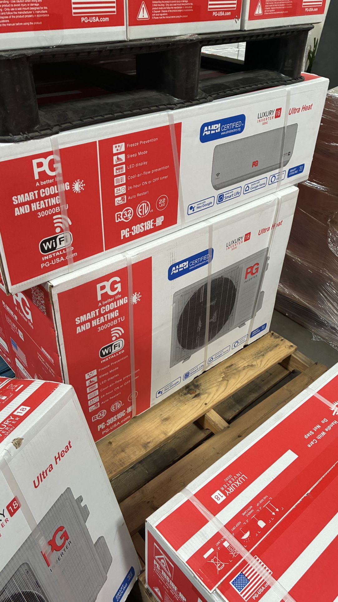 18,000 BTU Mini Split AC + Heat Pump β WiFi β 220V