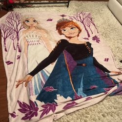 Frozen Blanket, Pull Out Couch, Elsa Piggy Bank, ALL 4 $40
