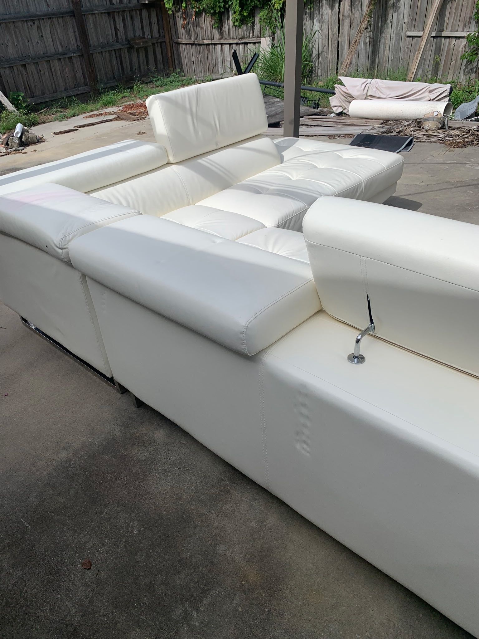 White sectional